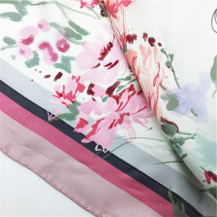 100 silk satin square scarf